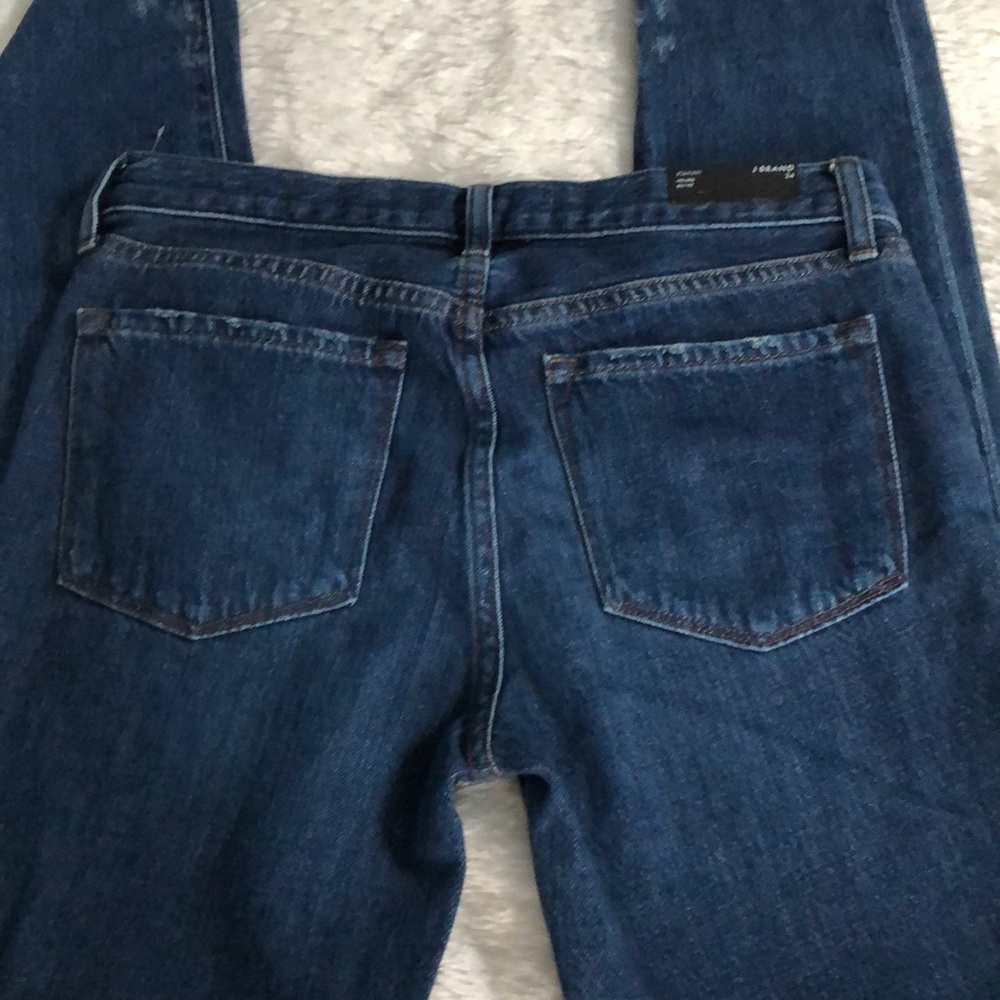 J brand distressed blue jeans. - Picture 3 of 8